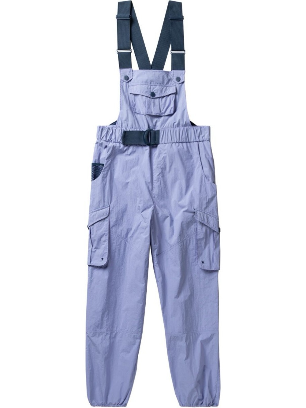 FP Movement by Free People Lavender Utility Jumpsuit with Navy Straps